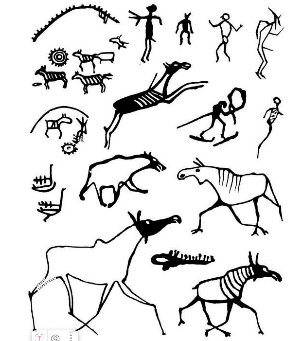 Рисунки охоты.