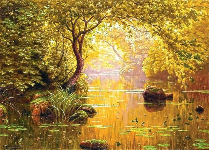 Жовтавим сонцем визріла погода...