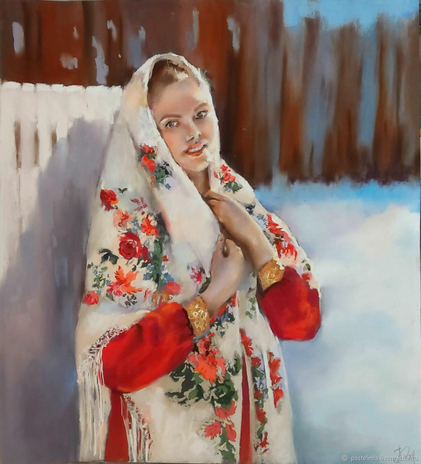 Оренбургский пуховый платок