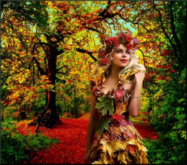 Женщина  - Осень