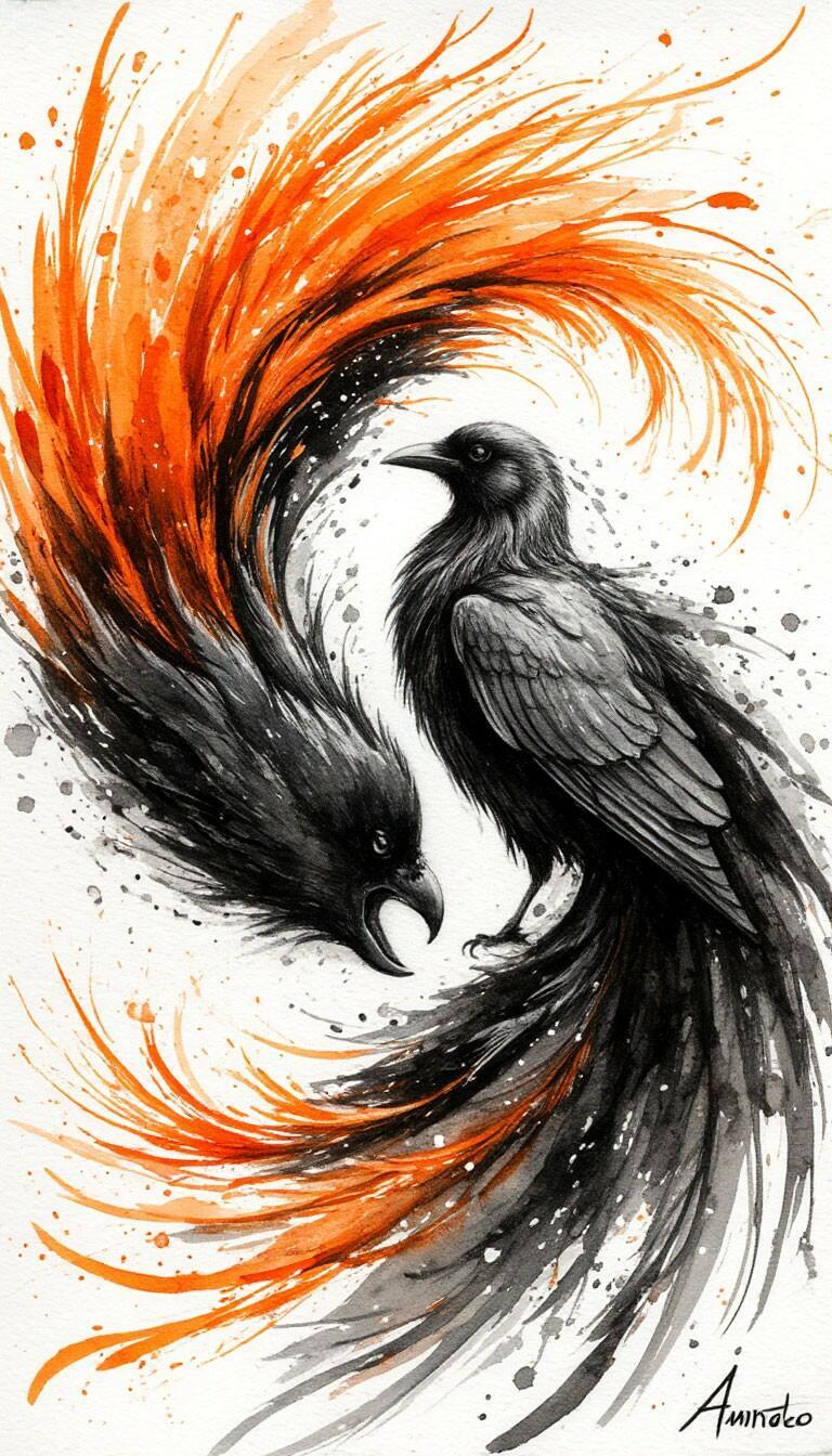 Птицы и тени.