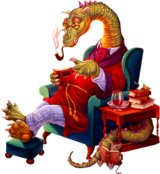 Змей Горыныч совсем устал.