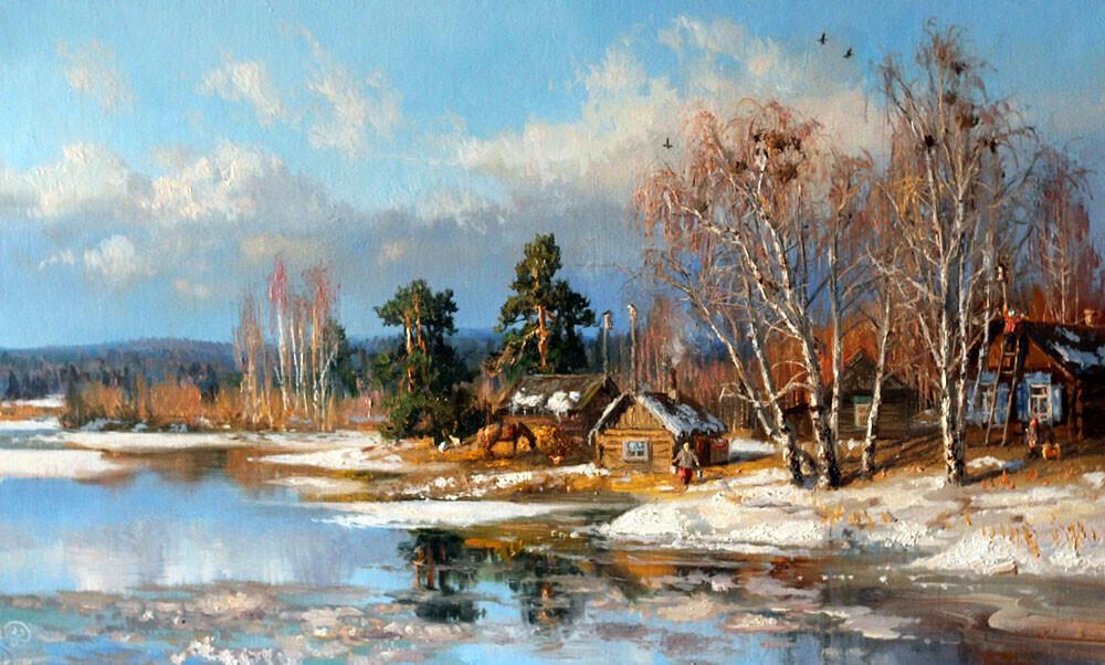 Там, где небо синей...