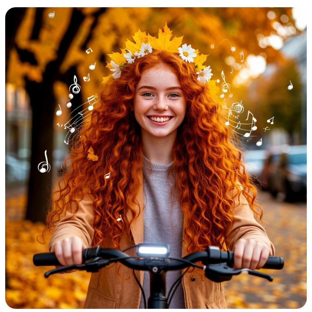 Осень-самокатчица