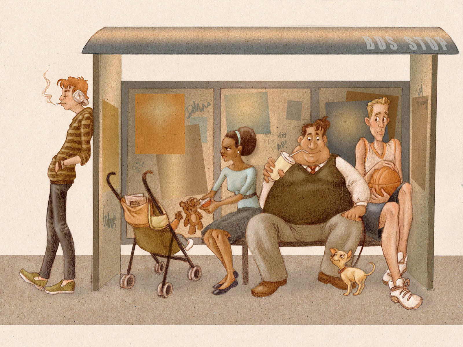 Всё началось на остановке автобуса...