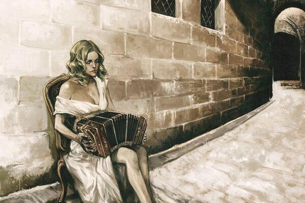 Девушка "с душою из баяна"