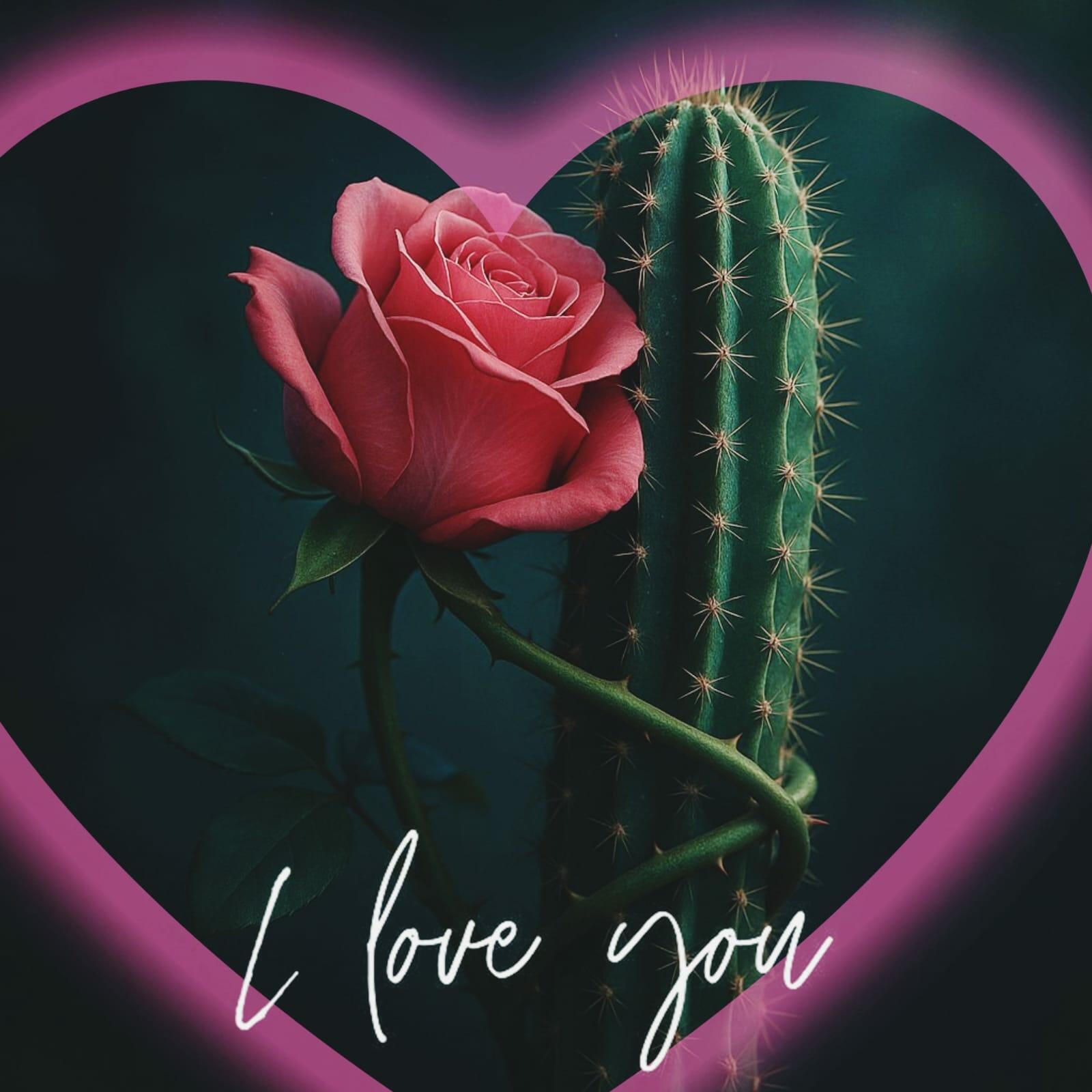 **Роза и кактус