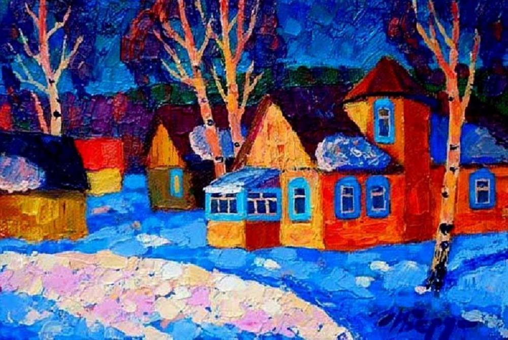 Вечер толстым покрывалом...