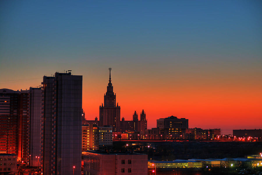 Фото рассвета в москве