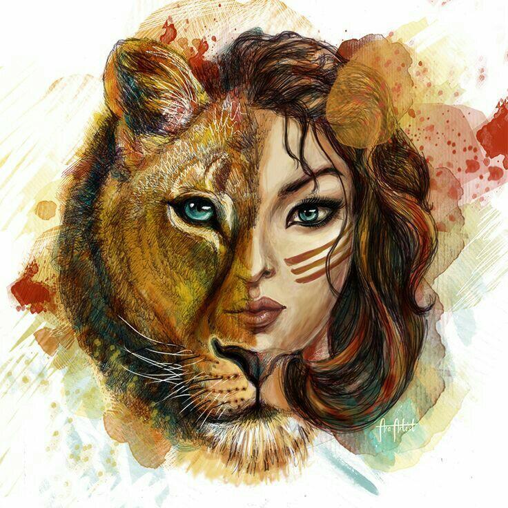 Женщина - львица 
