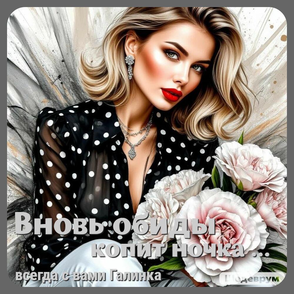 Вновь обиды копит ночка, Галинка Багрецова