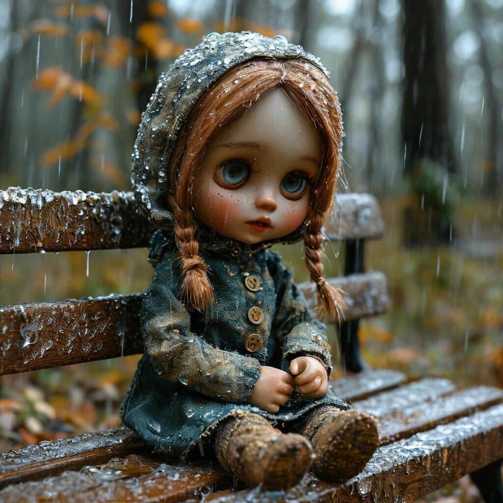 Мокнет кукла под дождём (детское)
