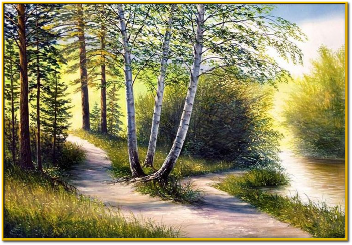 Под моим окном береза