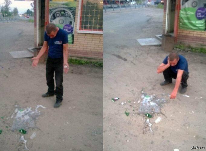 "На полу — два раза по пол-литра!"  Короткие стишата