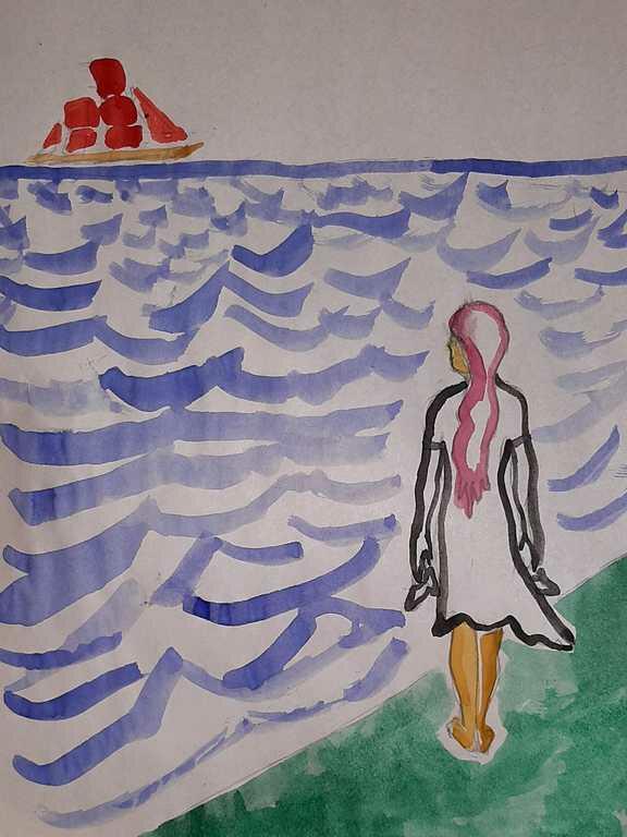 Ассоль.(рис автора)