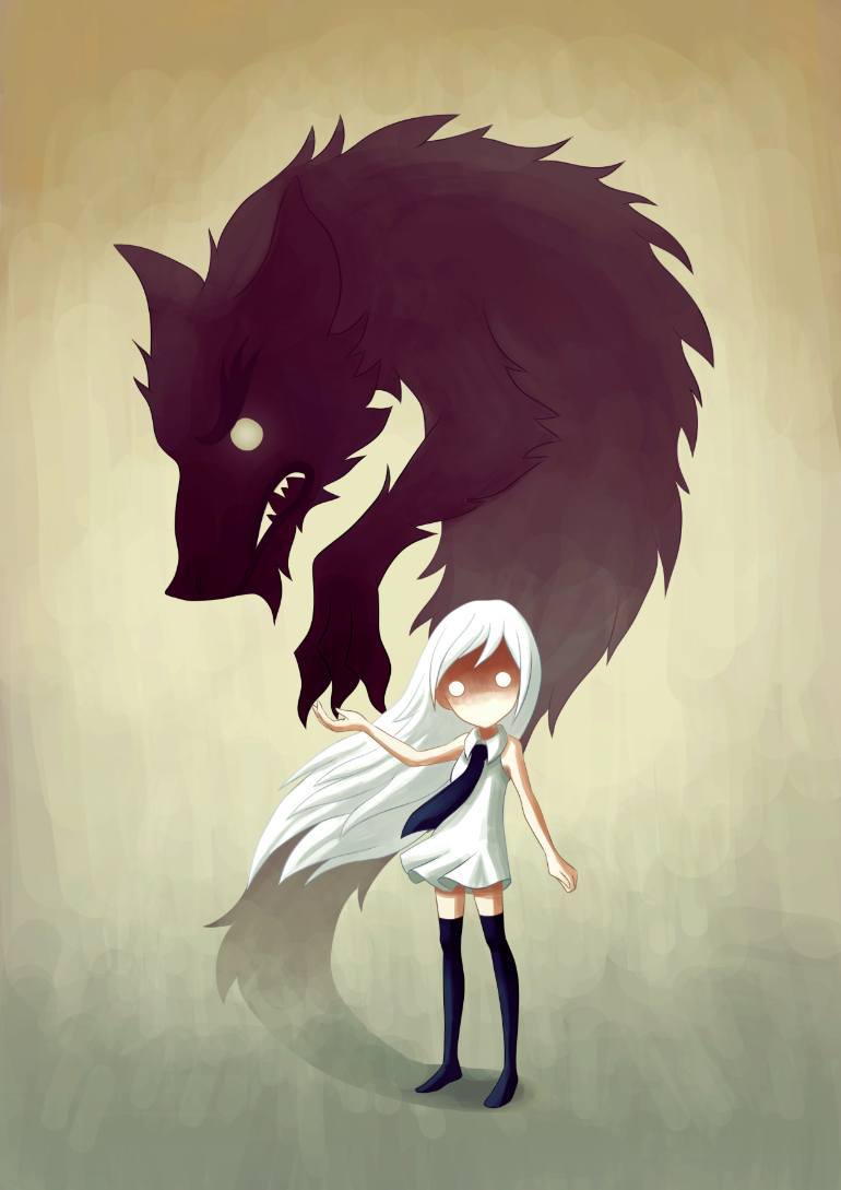 Стихотворение «Девушка с душою волка…», поэт Алик