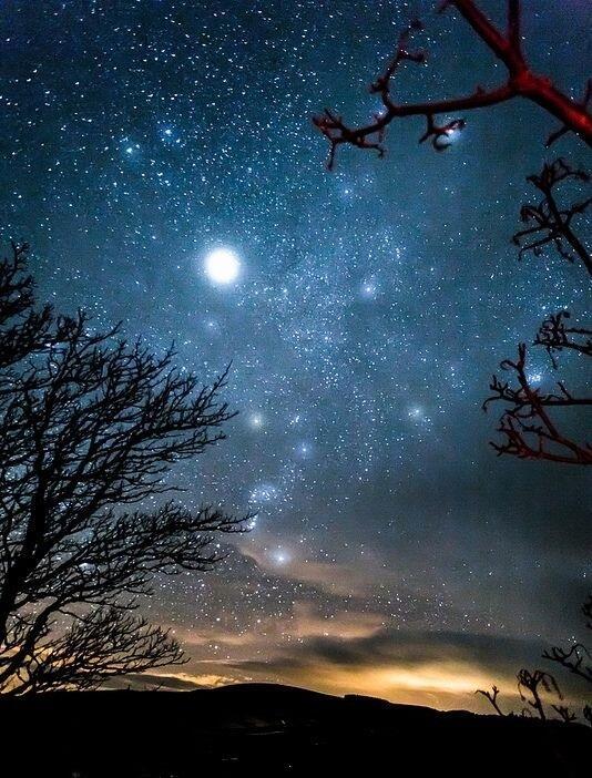 Ночь тиха. Луна и звёзды...