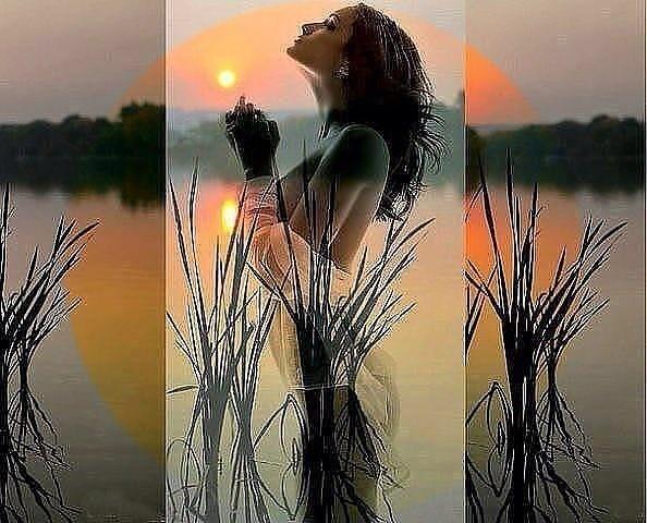 Вот уж вечер, пылает закат.