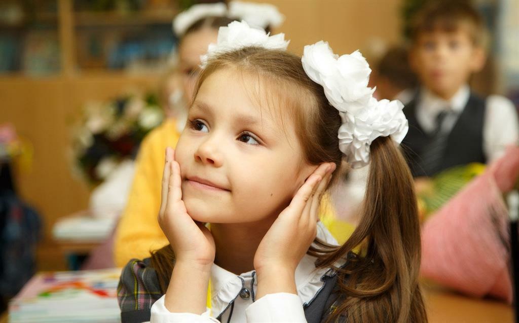 Первоклассница...