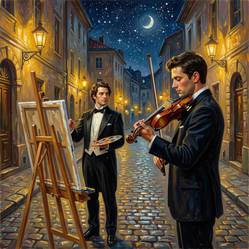 Художник  и Скрипач
