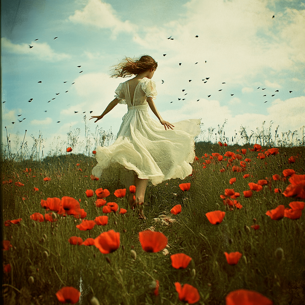 В ситцевом прозрачном сарафане...