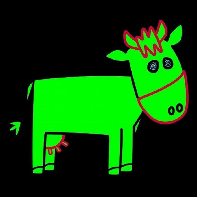 Зелёная корова