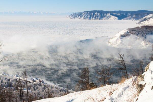 Повис туман над Ангарой