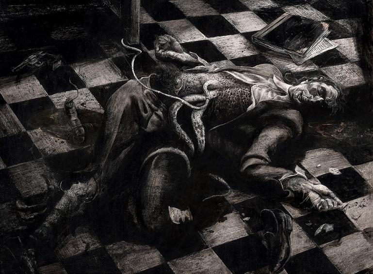 Гроб на колёсиках едет по улице...