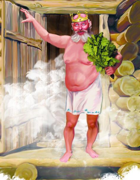 ГЛАВНЫЙ  В  БАНЕ  ЧЕЛОВЕК