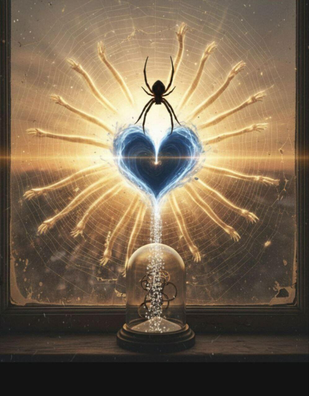 упал паук...