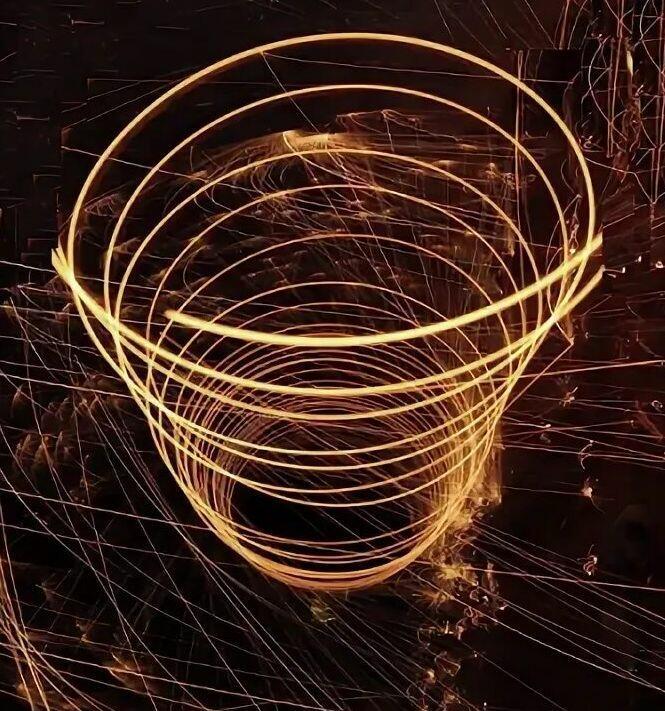 Метки на витках спирали