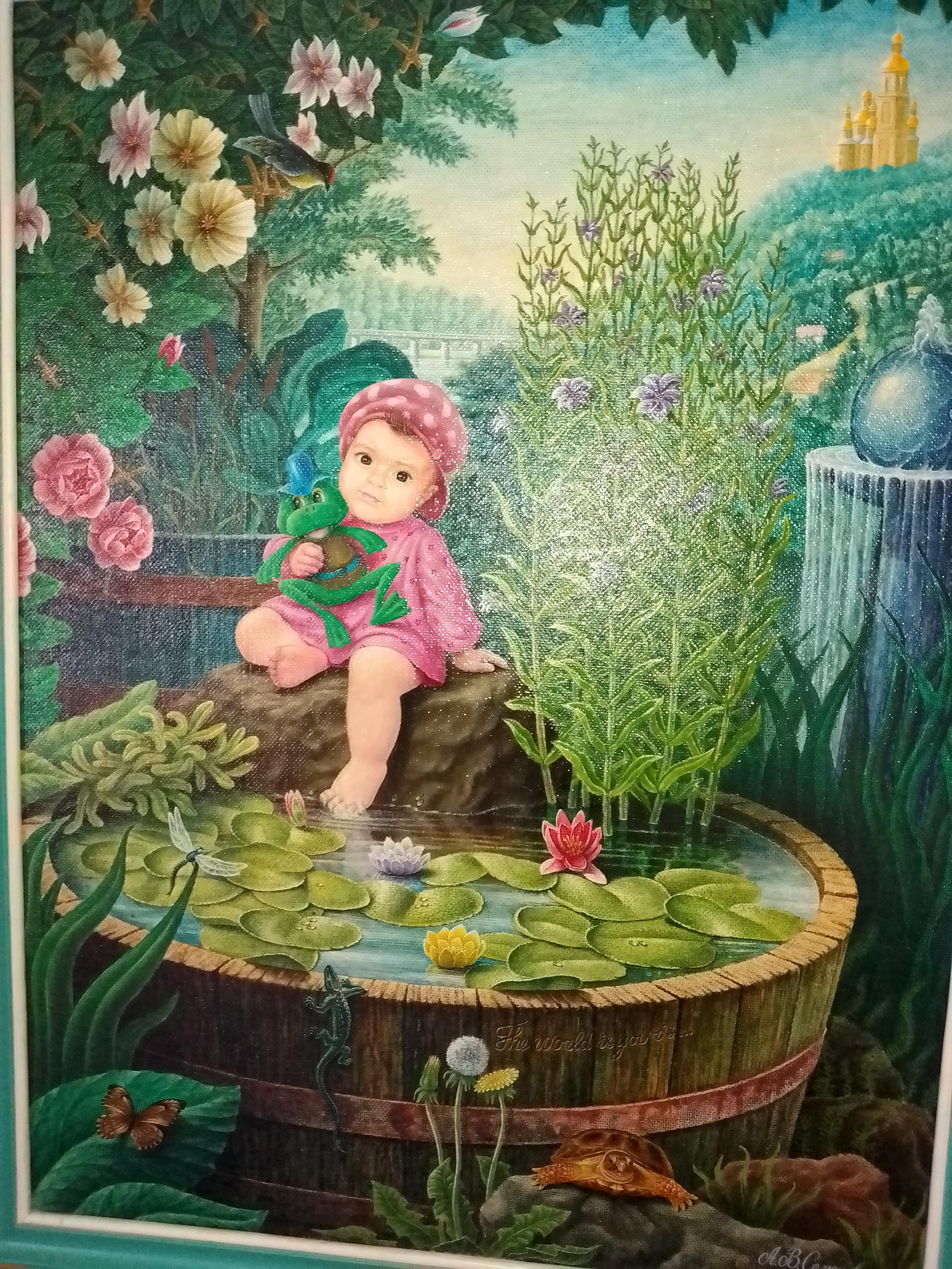 Дельфины и Русалочка...Моей внучке Настеньке!..