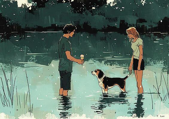 Салатный лист с кристалликами пломбира