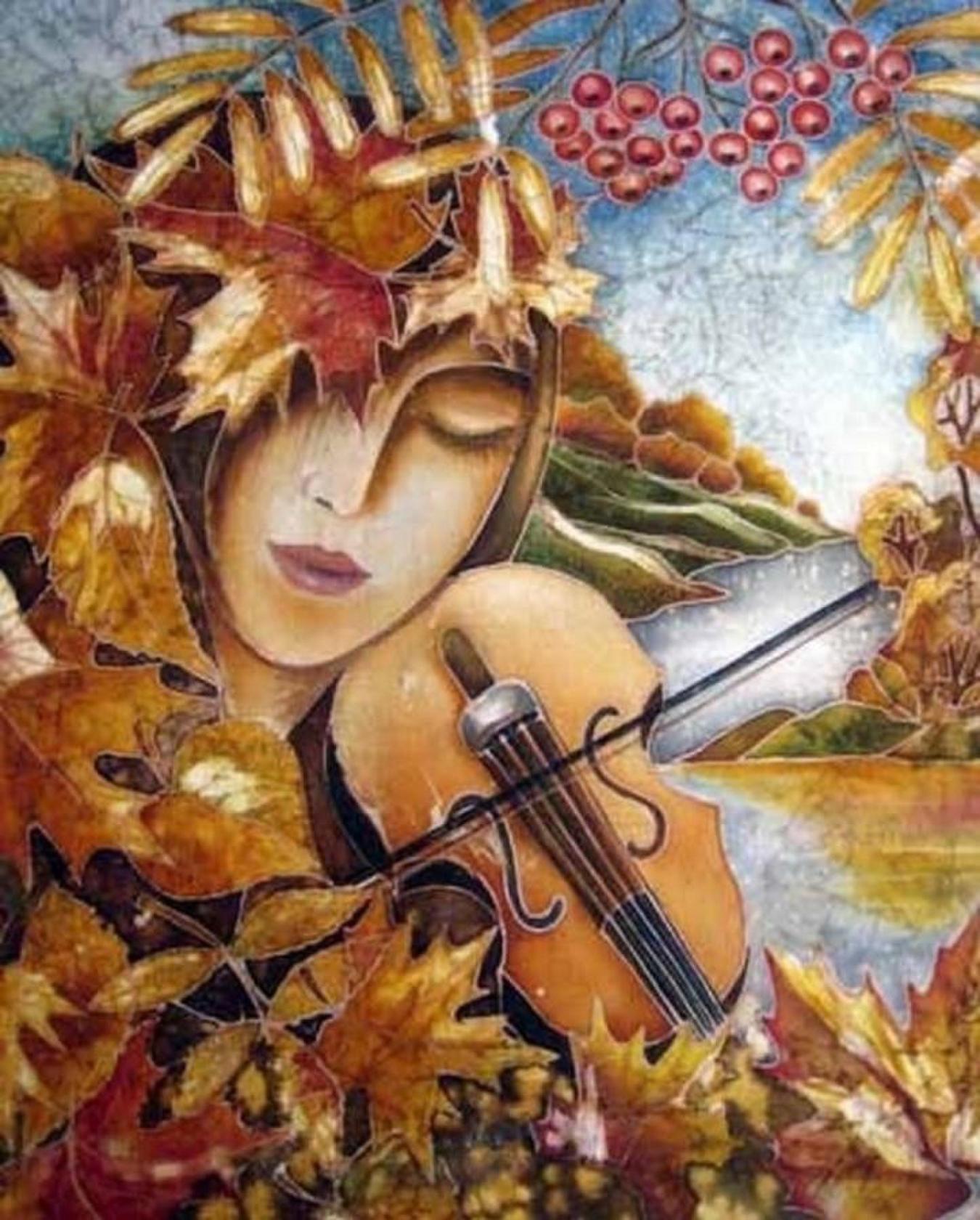 Осенние скрипки. Образы на осень. Осенний мотив. Образ осени в картинах. Музыкальная живопись.