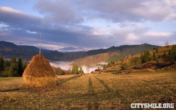 Встреча под стогом.