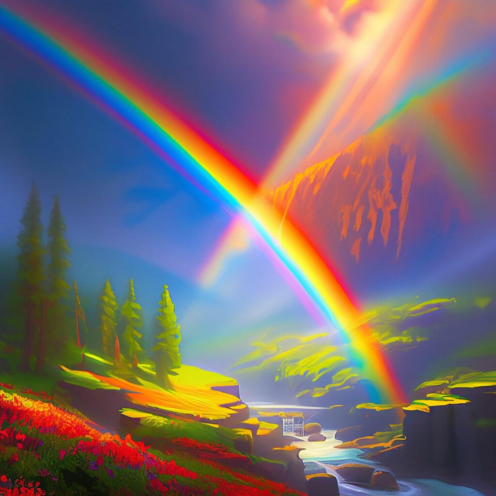 Цветная радуга