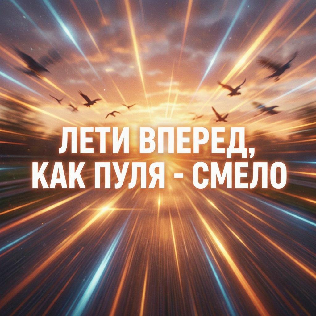 Лети вперед, как пуля - смело