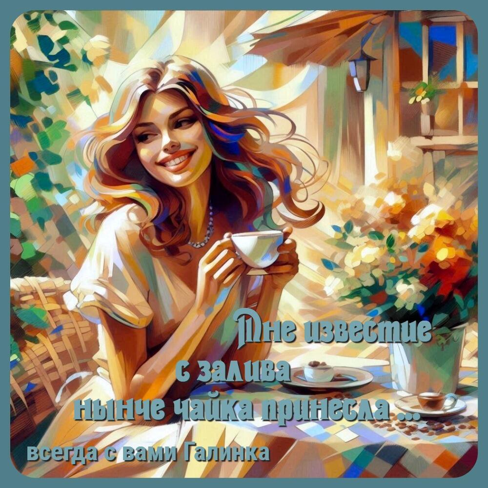 Мне известие с залива нынче чайка принесла, Галинка Багрецова