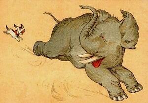 Иная Моська так сильна... /диалог/