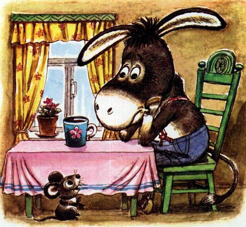 Осёл и мышь  (Читает Есения)