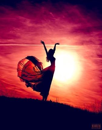 Заря,   -   как девка алая.