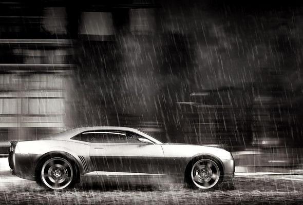 Дождь в лобовое стекло...