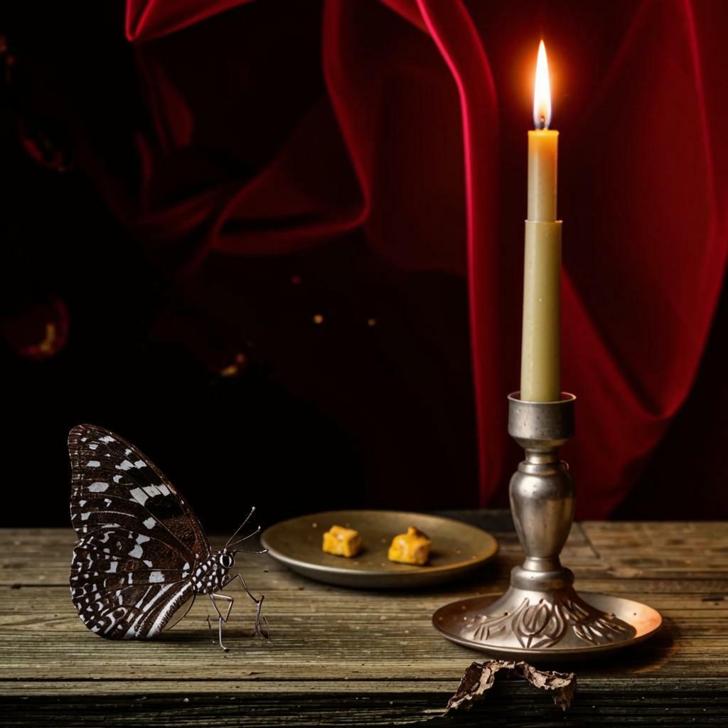 МОТЫЛЕК У СВЕЧИ