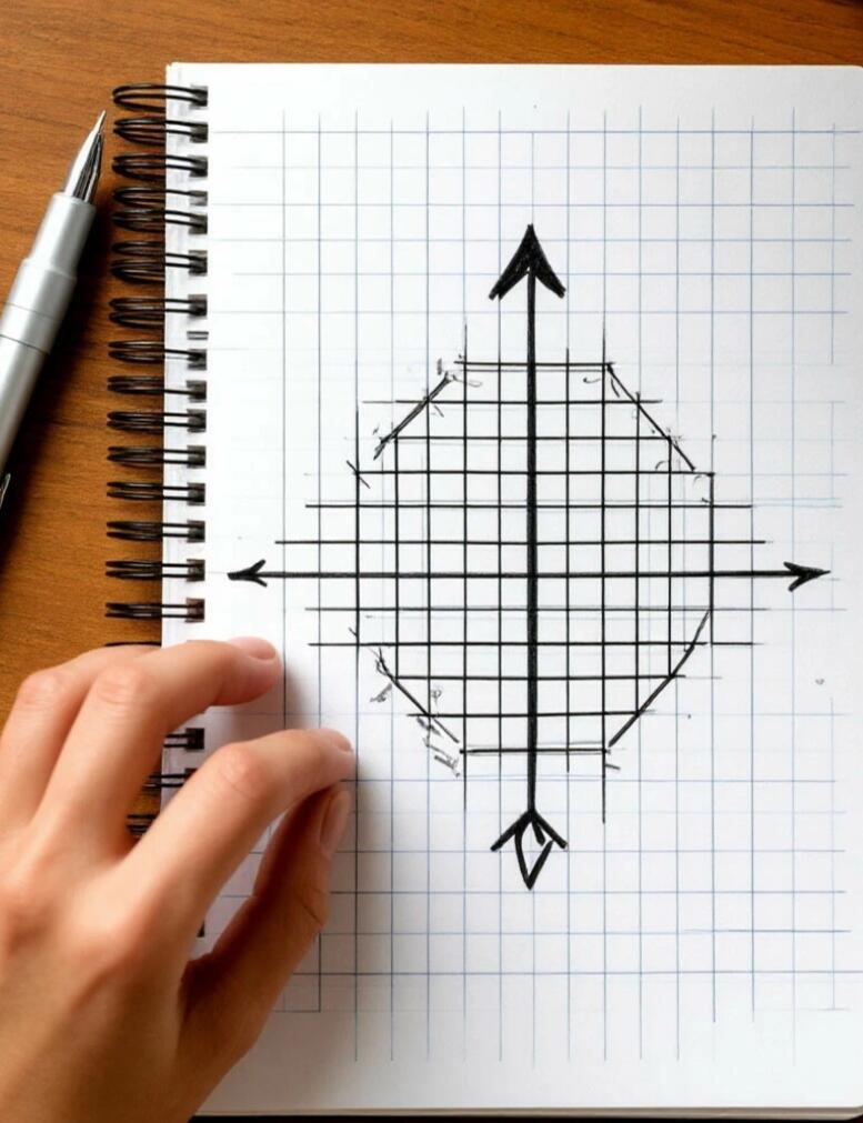 Листок тетради в клетку