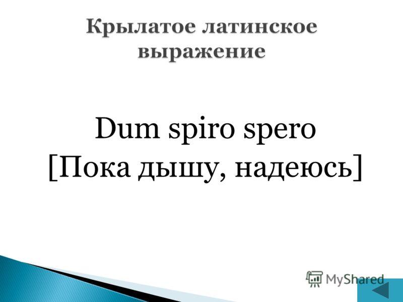 ПОКА ДЫШУ, НАДЕЮСЬ