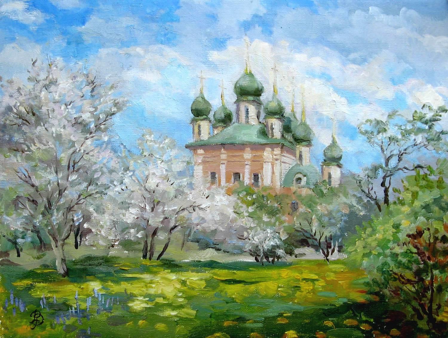 Яблони в цвету