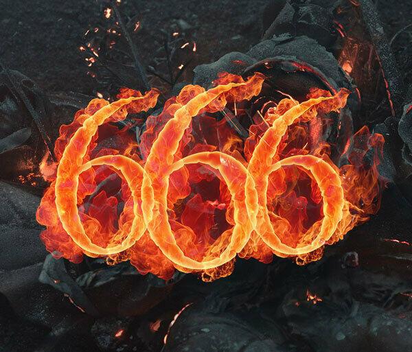 Картинка с надписью 666