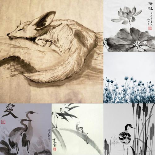 Суми-э.Волшебный монохром