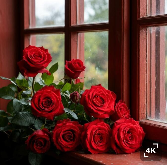 ЖИЗНЬ, ОКНО И КРАСНЫЕ РОЗЫ