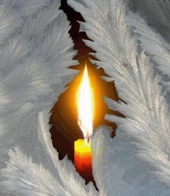 Как свечи небесный свет ...